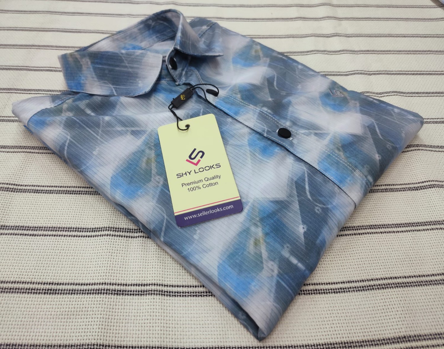 Luxury China Magnet Cotton full Sleeve Print Shirt (1)