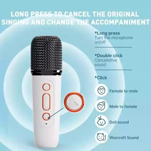 Stereo Y1 Wireless Karaoke Speaker with Mic