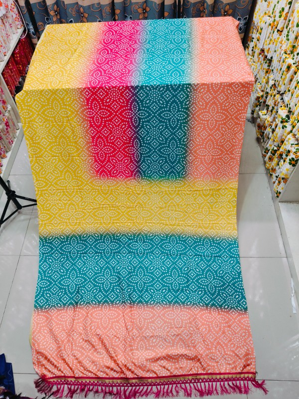 Indian Chunri Print Saree