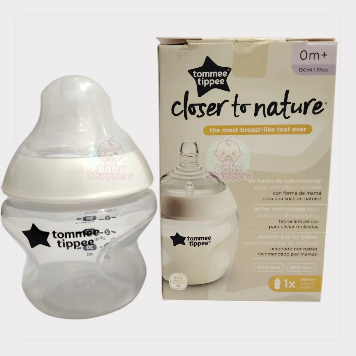 Baby Feeder 0m+ 150ml Plastic Multicolor Bottle Tommee Tippee Closer to Nature Baby Bottle