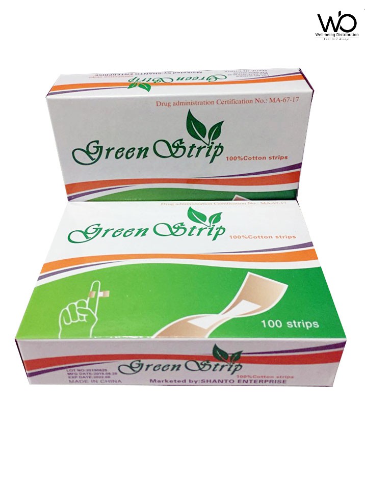Green Strip - One time Bandage - Full Box - 100pcs