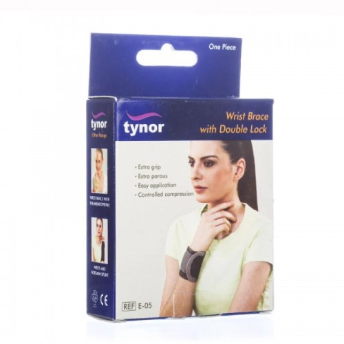 Tynor Wrist Brace with Double Lock-E05