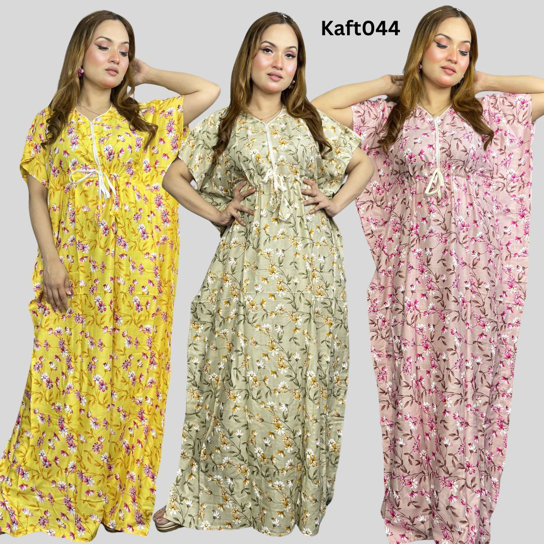 Long Kaftan Maxi Combo Pack of 3 For Collection