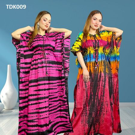 Tie Dye Batik Kaftan Maxi Combo Pack For Ladies