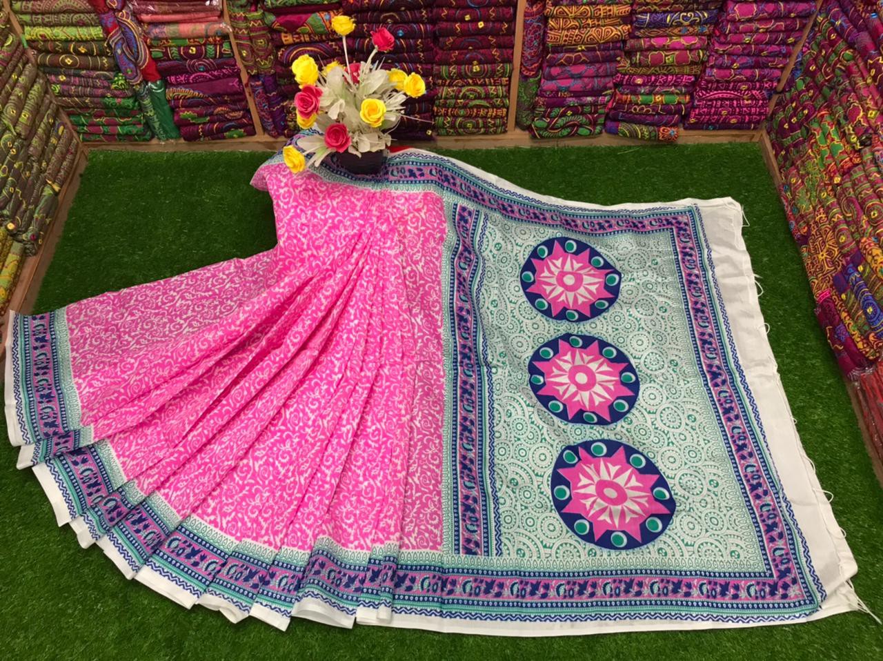 Hand Made Beautiful Dhupian Silk Saree