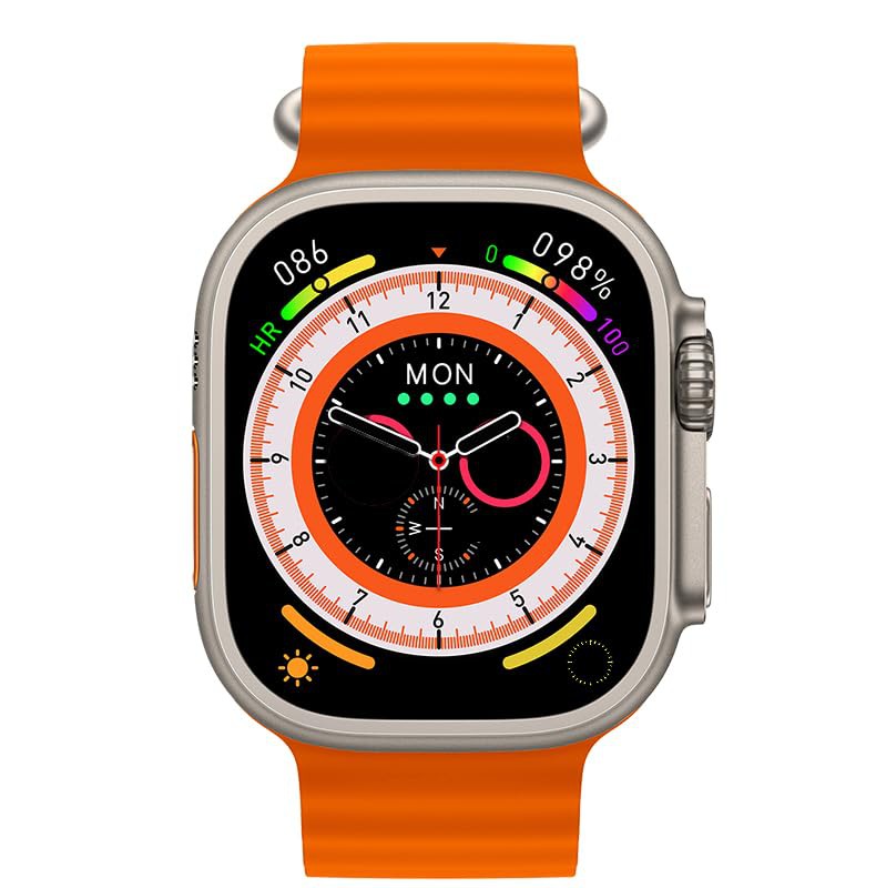 HK9 Ultra AMOLED Smart Watch ChatGPT Smartwatch – Orange Color