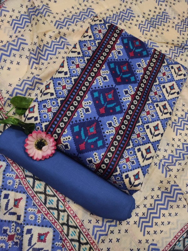 Kalam Kari Cotton Three Piece