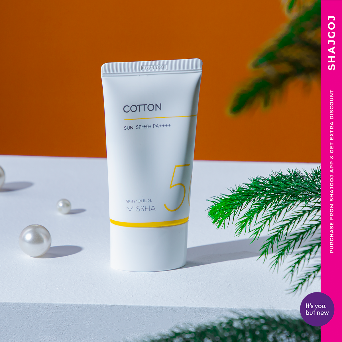 Missha All Around Safe Block Cotton Sun SPF50+ | 50ml