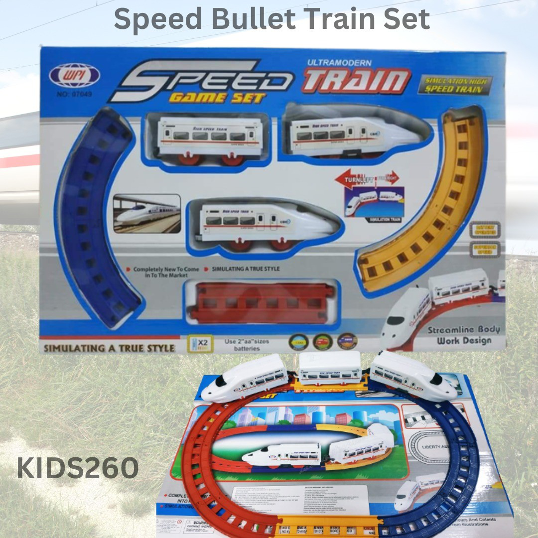 Speed Bullet Train Set Battery Operated