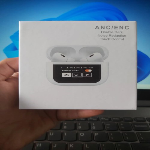 Airpods A9 Pro Touch Screen Display Earbuds with ANC ENC