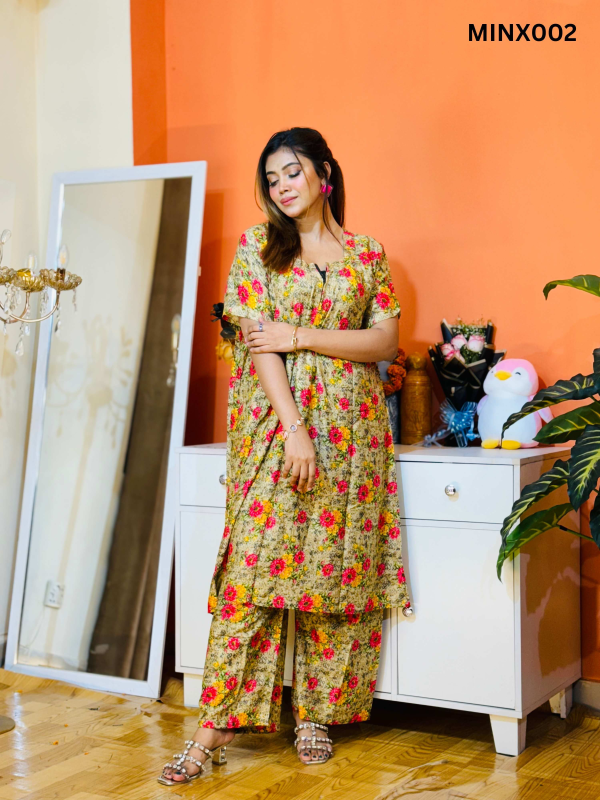 Long Kaftan Maxi in China Linen