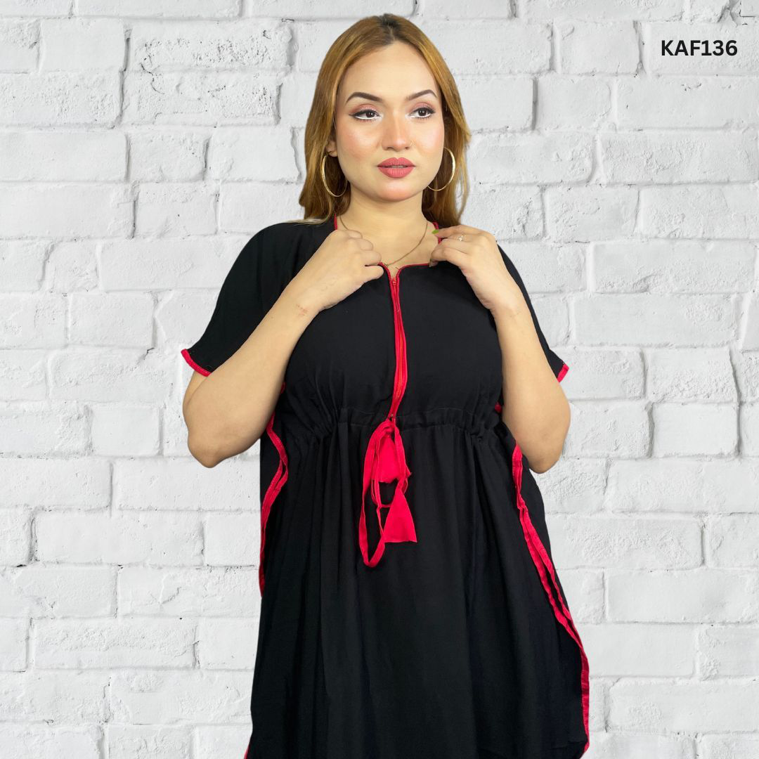 Premium Quality Solid Color Linen Kaftan Maxi