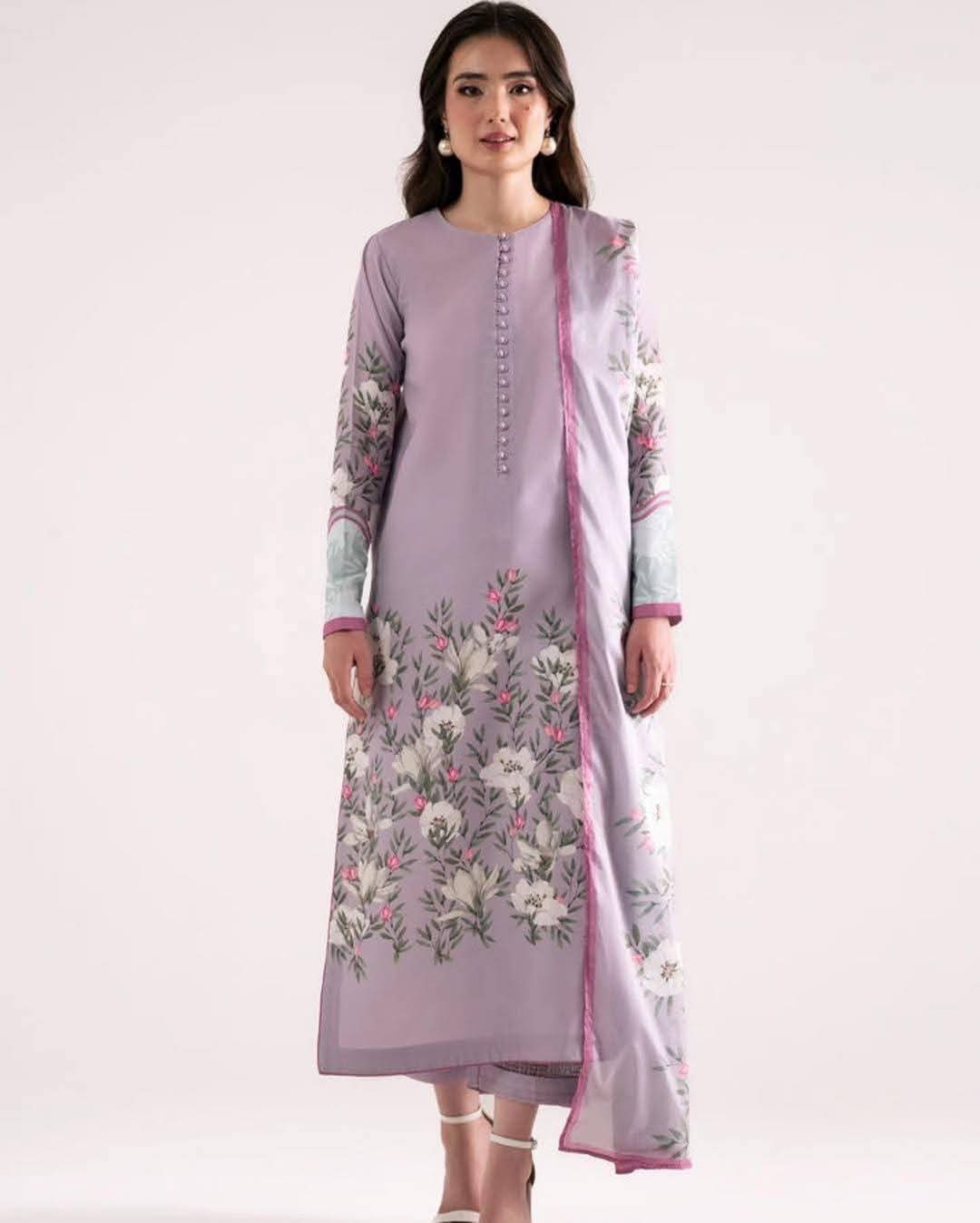 Digital Print Three Piece For Women