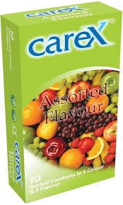 Carex Assorted Flavors Condom 10pcs Pack | Malaysia