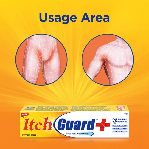 Itch Guard Plus Medicated Antifungal Cream 12g