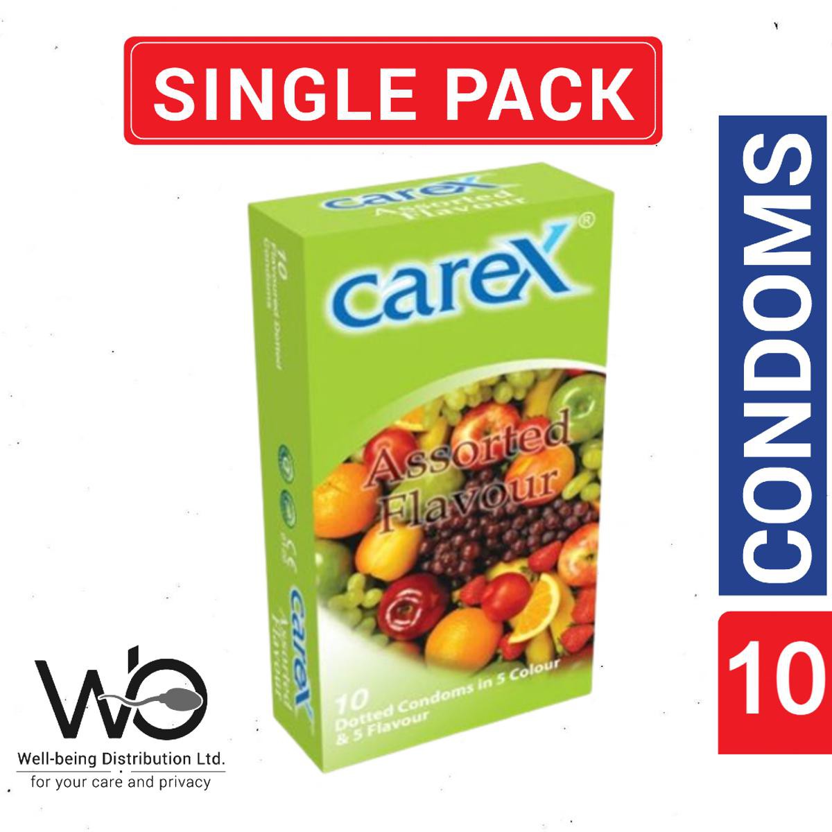 Carex Powershot Extra Time Condom for Men | 10pcs/ 3pcs Pack | Made in Malaysia | Carex Rough&Tough, 3in1 Dotted, Assorted Flavor, Extra Time Thin Condom - Choose Before Order