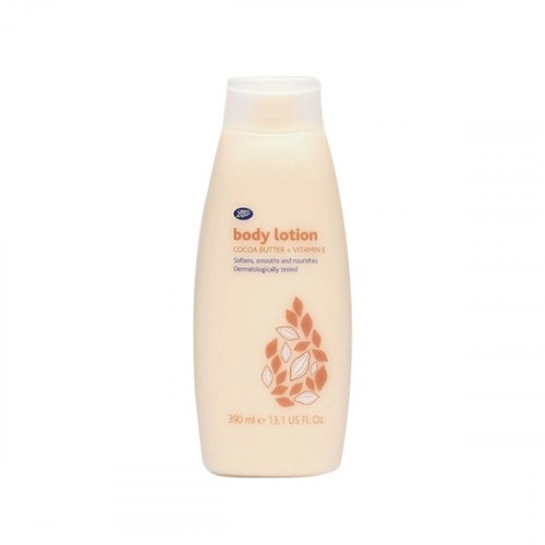 Boots Essentials Body Lotion Cocoa Butter and Vitamin E 390ml
