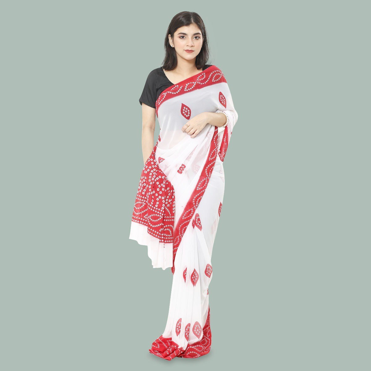 Buy Latest Designer Printed Jorjet Sharee