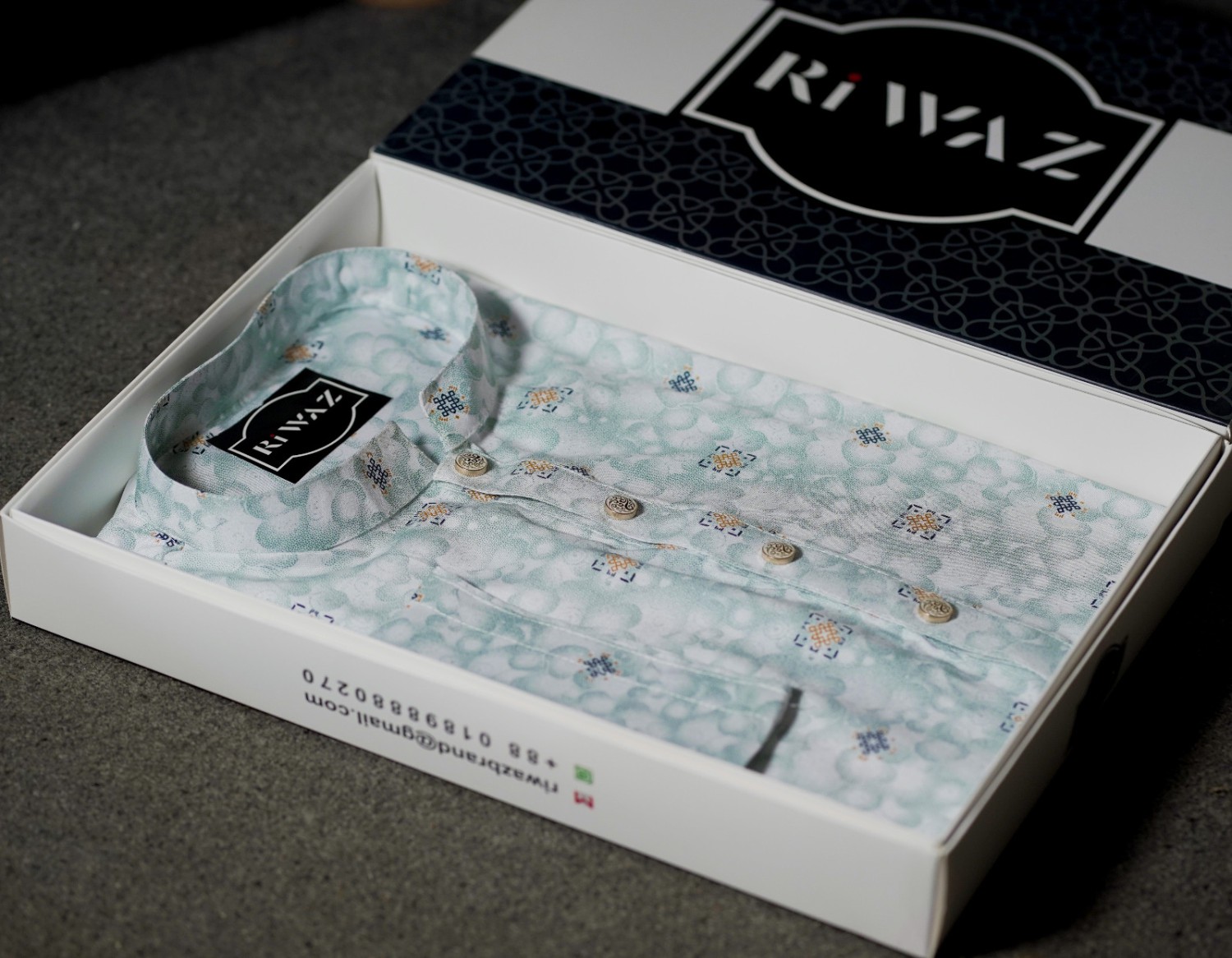 Premium Cotton Print Panjabi (1)