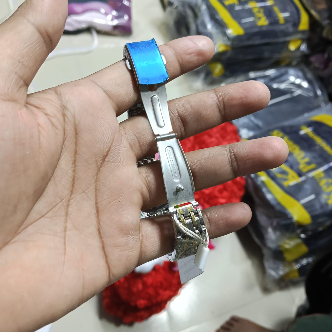 OLEVS Watch for Women Branded Stainless steel Elegant Luminous Ladies Watches 9931 Silver Blue