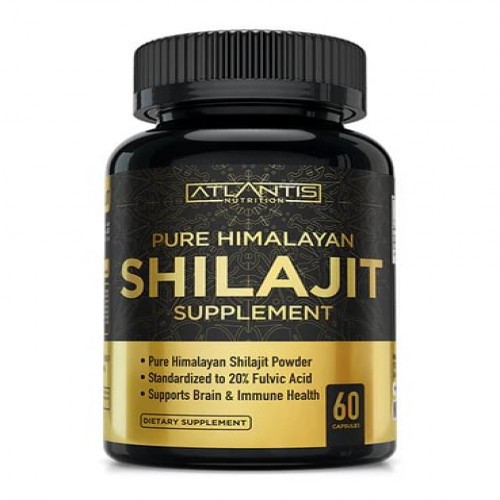 Atlantis Nutrition Pure Himalayan Shilajit Supplement (60 Capsules)