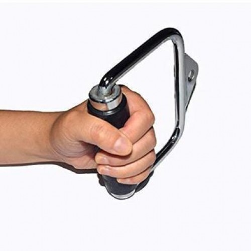 Single D Handle with Grip Multi-training Bar (Silver)