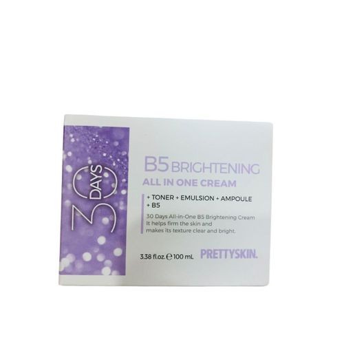 PRETTYSKIN 30 Days B5 Brightening all in One Cream Toner + Emulsion + Ampoule + B5 100ml IN BD PRICE