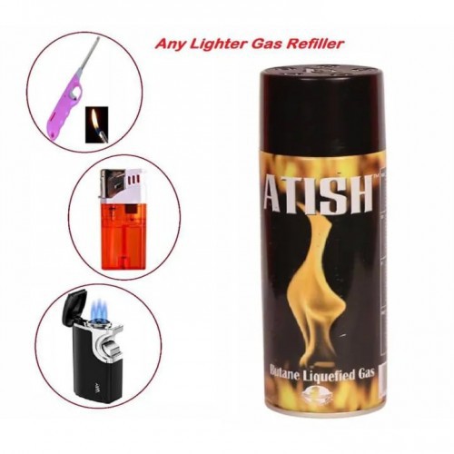 Portable Atish Butane Liquefied Gas Lighter Refiller 250ml