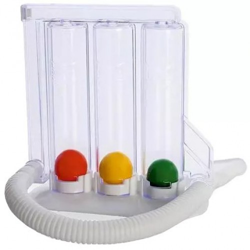 Respirometer Exerciser, 3-ball Incentive Spirometer