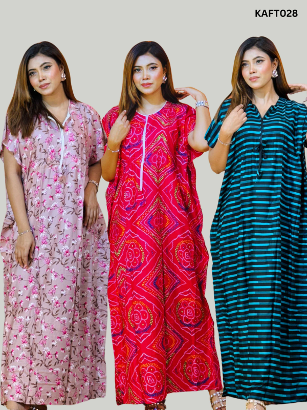 Long Kaftan Maxi Combo Pack of 3 Price in Bangladesh