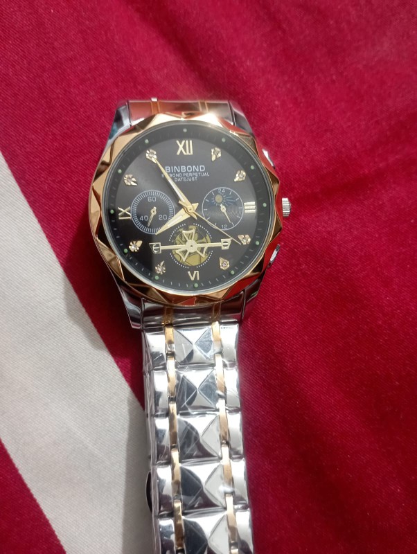 BINBOND B1236 Brand Fashion Tourbillon Dial Quartz Watches Men’s Luxury Stainless Steel -(2)