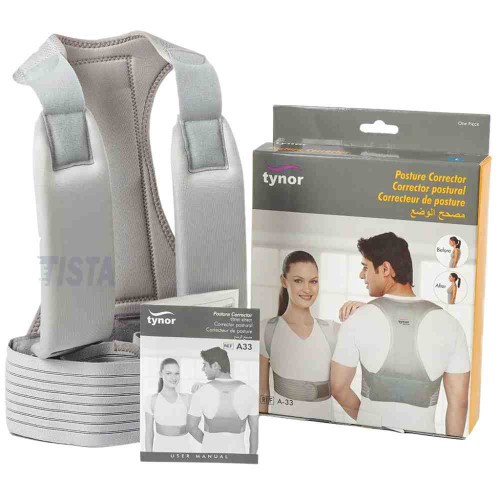 Tynor Posture Corrector A-33.., for women & man I Adjustable Back Straightener for Upper Back Pain