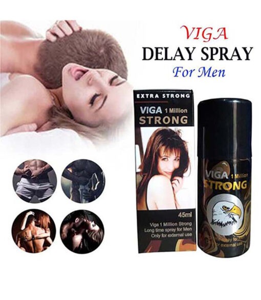 Original Super Viga 1 Million Extra Strong Long Time Delay Spray for Men (45ml)