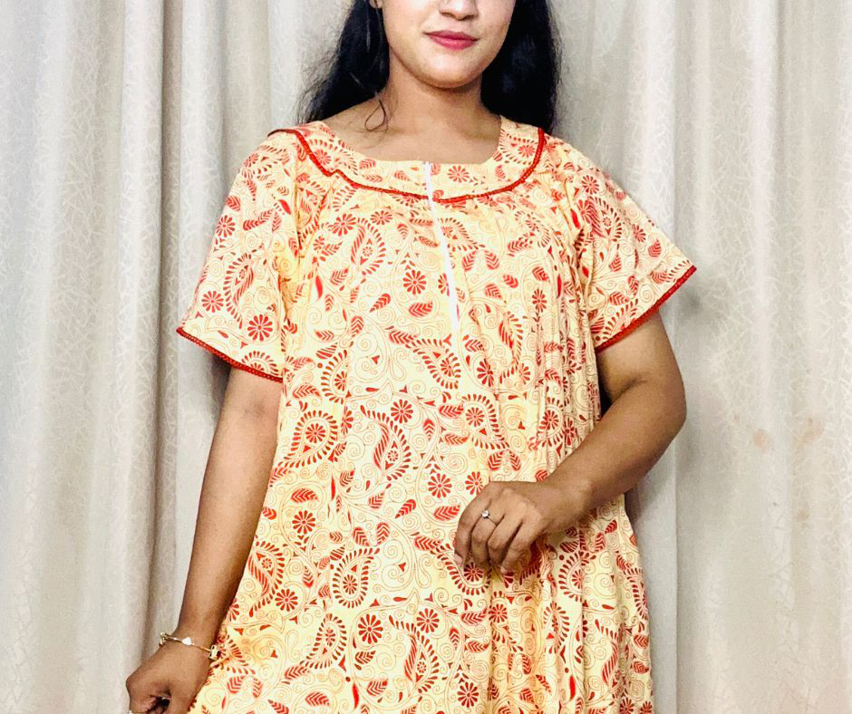 Nokshi print Cotton Maxi Formal