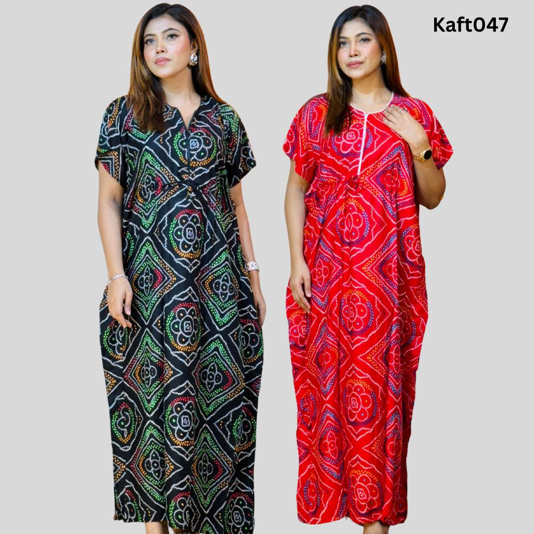 Long Kaftan Dress Hippy Boho Maxi Women Floral Caftan