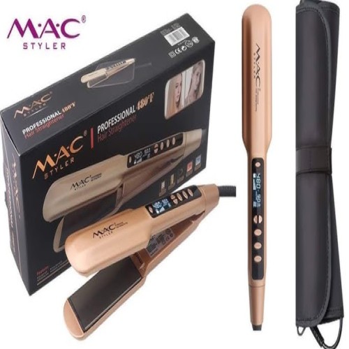 Mac Hair Straightener 480F Fast Heating Customized Titanium Flat Iron Professional For Salon