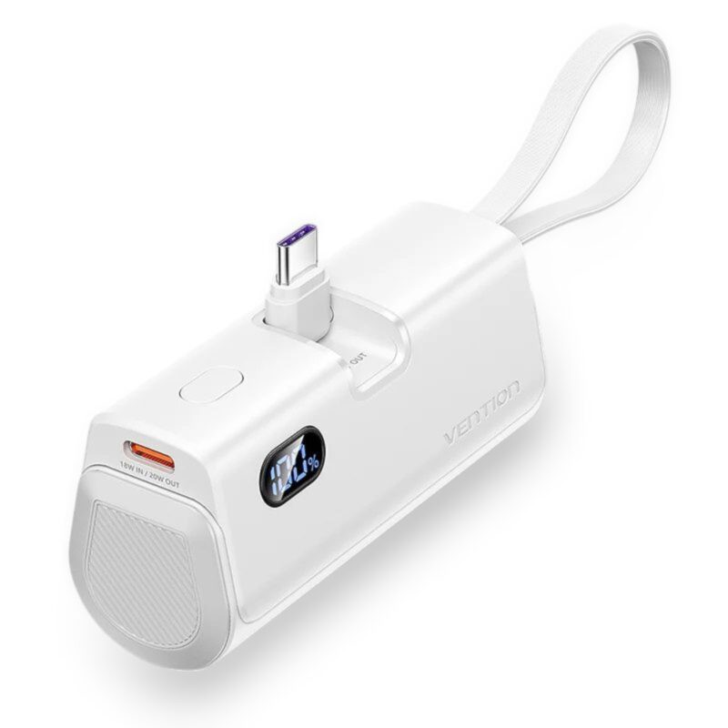 Vention 4800mAh Power Bank 22.5W – White