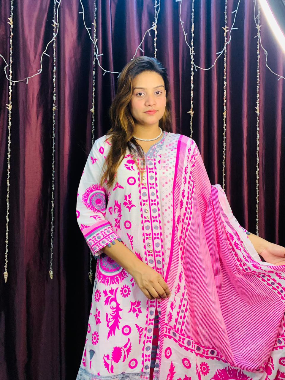 Coton dress whith skin print