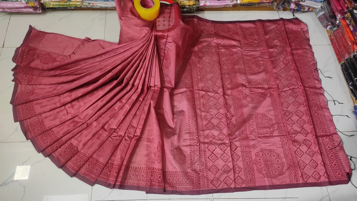 Embroidered Dupion Silk Saree