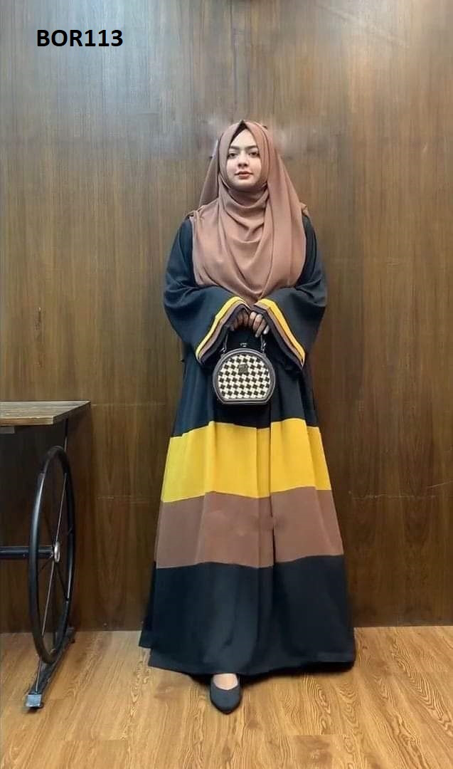 Stylish Rainbow 2 borka including Hijab