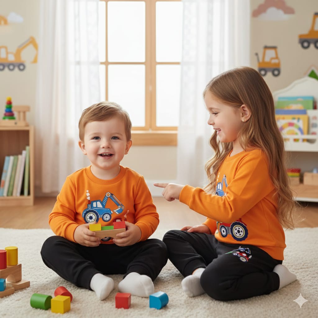 Kids Sweatshirt & Trouser Co-ord Set | Winter Wear for Boys & Girls