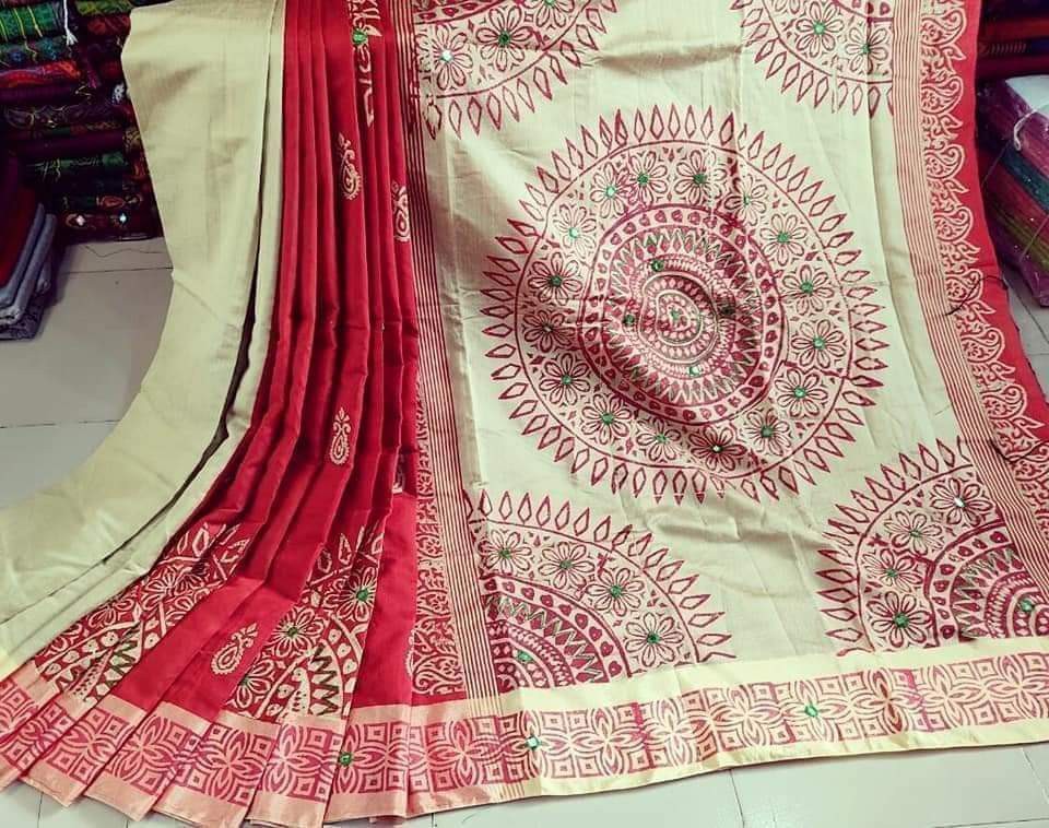 Embroidered Dupion Silk Saree