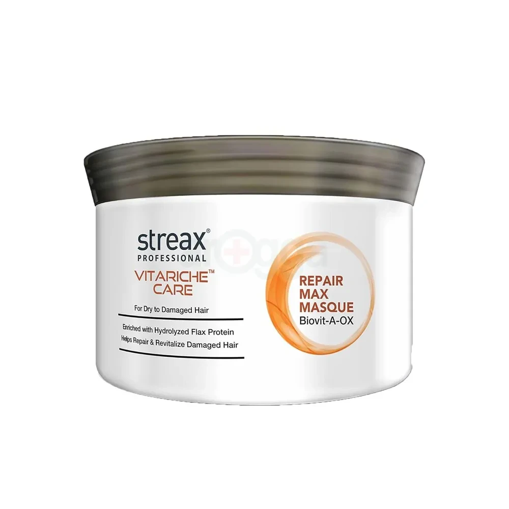 Streax Professionals Vitariche Care Repair Max Masque for Dry to Damaged Hair 500gm / 200gm