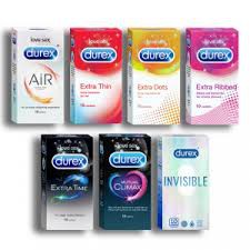Durex Condom Ultimate Combo Pack 3pcs x 5 Pack | Durex Extra Time, Thin, Dots, Ribbed, Air Ultra Thin Condom for Men | India