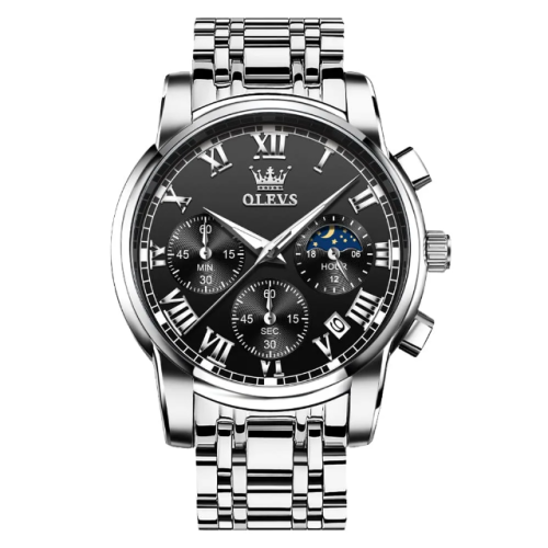 Olevs 2871 Ch – Sliver Black