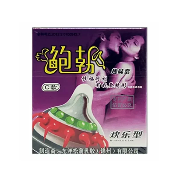 BOB Spike Special Shaped Fun B Type Condom for Men – 1 Condom