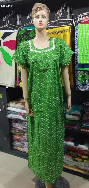 100% Comfortable Cotton Print Maxi For Ladies