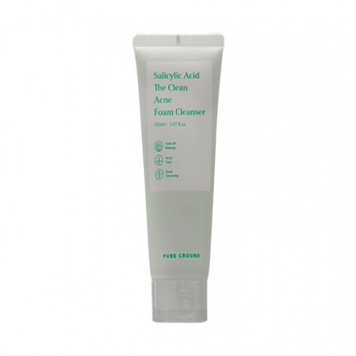 Pure Ground salicylic acid the clean acne foam cleanser