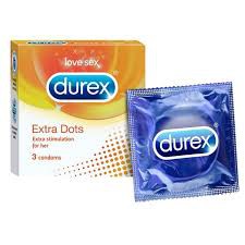 Durex Extra Dotted Condoms | 3pcs
