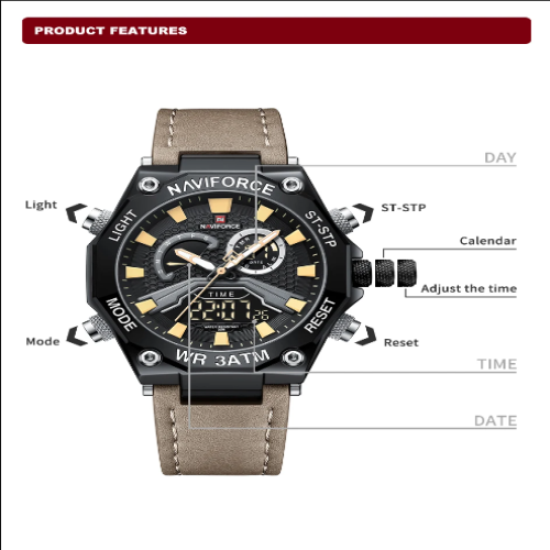 Naviforce 9220 – Black Gray